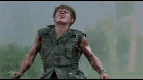 In The Back GIF - Platoon Action Drama GIFs
