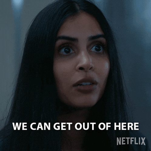 We Can Get Out Of Here Saanvi Bahl GIF - We Can Get Out Of Here Saanvi Bahl Parveen Kaur GIFs