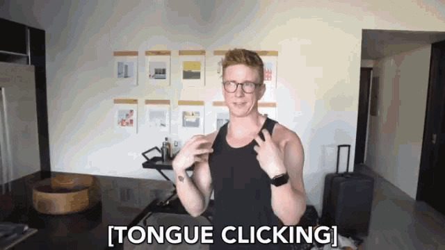 Tongue Clicking Making Noises GIF