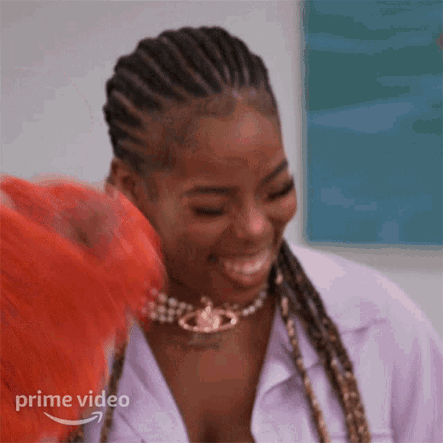 Laughing Chawnta GIF - Laughing Chawnta Lizzos Watch Out For The Big Grrrls GIFs