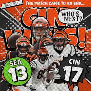 Cincinnati Bengals (17) Vs. Seattle Seahawks (13) Post Game GIF - Nfl National Football League Football League GIFs