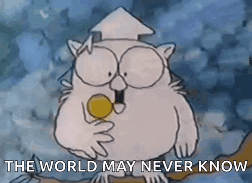 a cartoon owl is sitting on a tree branch holding a gold coin .