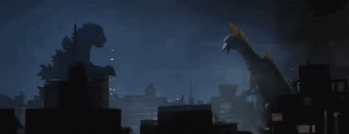 Godzilla Fight GIF - Godzilla Fight Titanosaurus GIFs