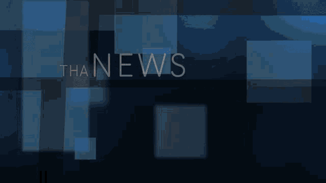 a close up of a man 's face with the words " the news " above him
