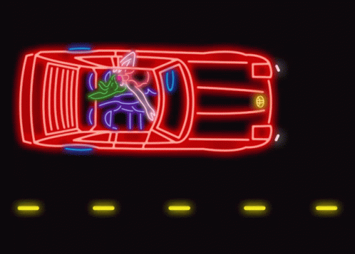 Neon Car Car Racer GIF - Neon Car Car Racer Poolsar GIFs