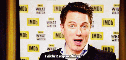 John Barrowman Sassy GIF - John Barrowman Sassy Didnt Say Nothing GIFs