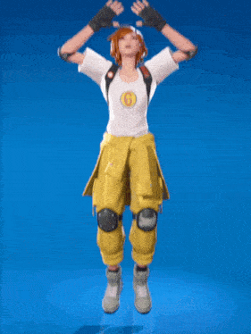 a girl in a white shirt with a number 6 on it