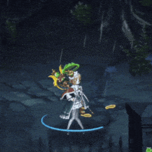 a girl in a white dress is standing in front of a green sphere in a video game