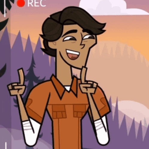 a cartoon of a man giving a thumbs up