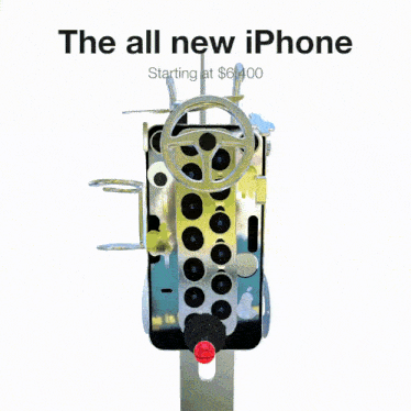 an advertisement for the all new iphone starting at $ 6 400