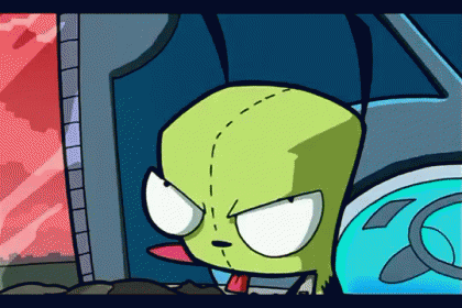 Cast Off Your Doggy Ruse GIF - Disguise Robot Invader Zim Gir GIFs