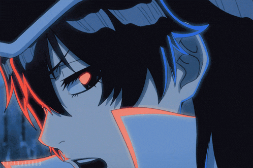 a close up of a person 's face with a watermark that says ' tokyo ghoul ' at the bottom