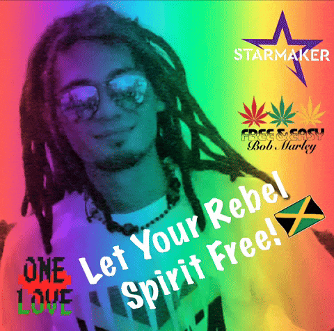 a man with dreadlocks is on a poster that says " let your rebel spirit free "