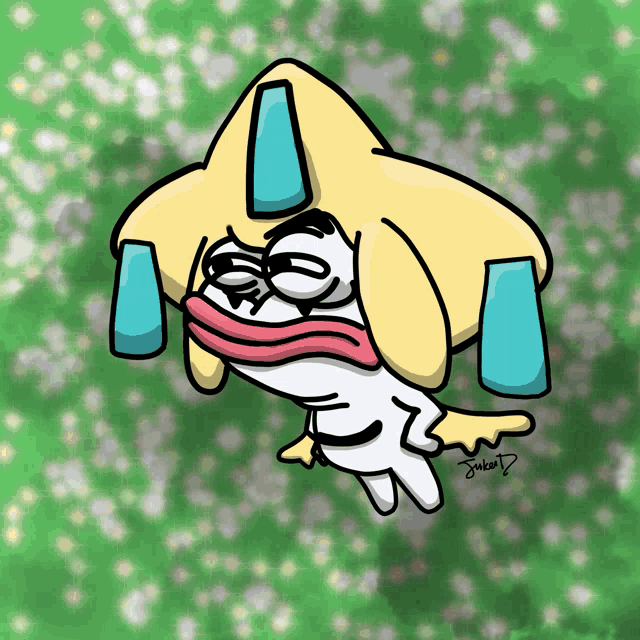 a cartoon drawing of a star with tears coming out of it 's eyes