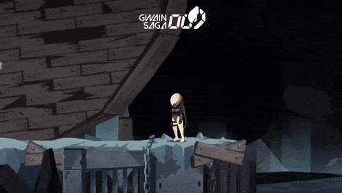 a game called gwain saga is being played