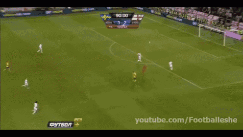 a soccer game is being shown on youtube