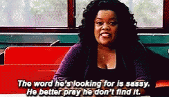 Yvette Nicole Brown Word Hes Looking For Is Sassy GIF - Yvette Nicole Brown Word Hes Looking For Is Sassy Community GIFs
