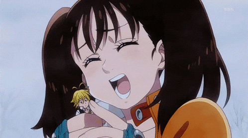 a cartoon of a girl with a collar that says mbs on it