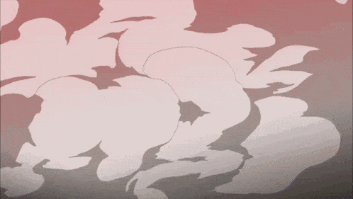 a cartoon character is surrounded by smoke and a yellow explosion
