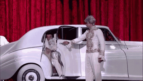 And That Is How You Make An Entrance GIF - Bill Murray Letterman Funny GIFs