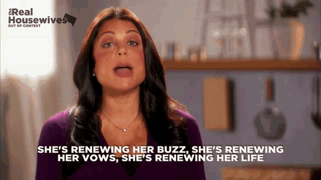 a woman says she 's renewing her buzz and renewing her vows