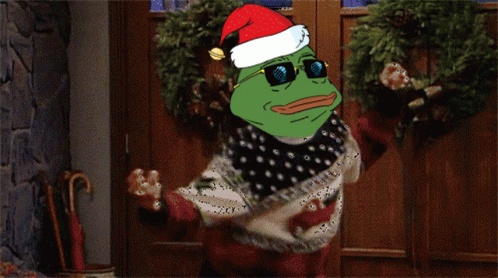 Christmas Pepe GIF - Christmas Pepe Dance GIFs