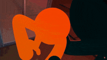 a cartoon drawing of a person 's butt with a silhouette of a person 's arm
