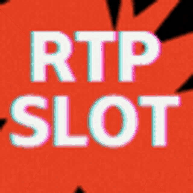 a red and white sign that says rtp slot on it