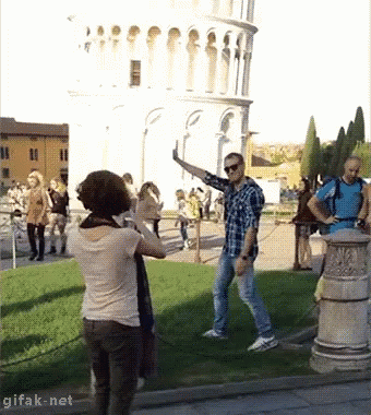Leaning Tower Of P-lease No! GIF