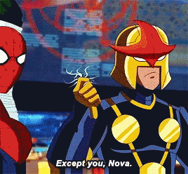 Ultimate Spiderman Except You GIF - Ultimate Spiderman Except You Nova GIFs