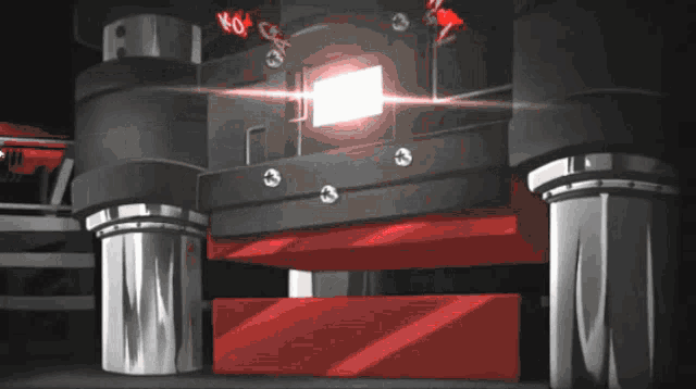 a cartoon drawing of a machine that says koger on the top