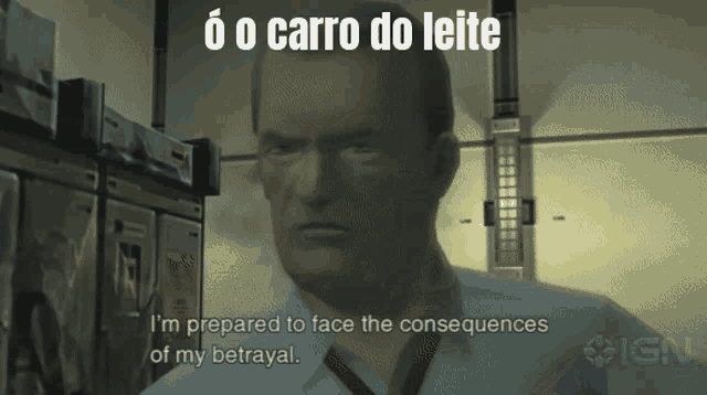 a man in a video game says o o carro do leite