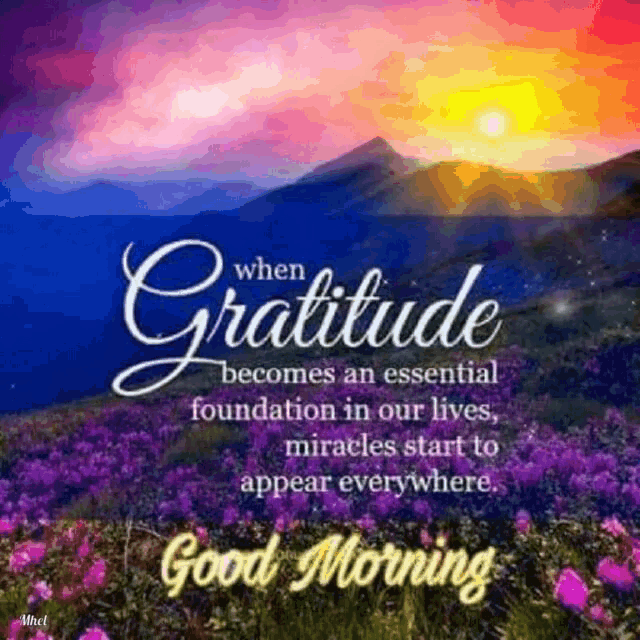 when gratitude becomes an essential foundation in our lives , miracles start to appear everywhere