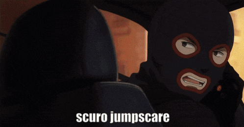 a picture of a car with the words scuro jumpscare on the bottom right