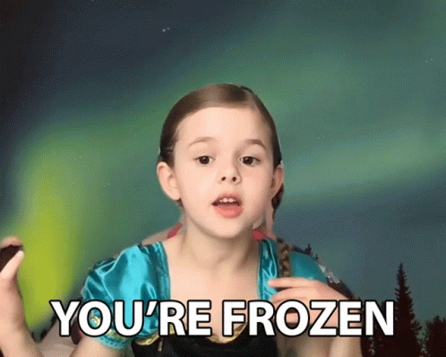 Youre Frozen Claire Crosby GIF - Youre Frozen Claire Crosby The Crosbys GIFs