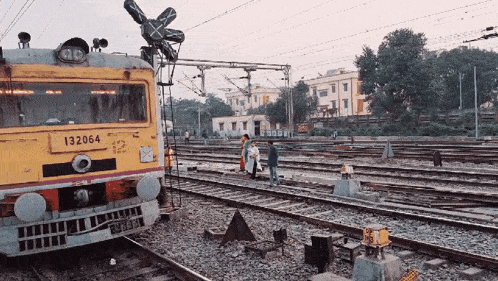 a train with the number 132064 on the front of it