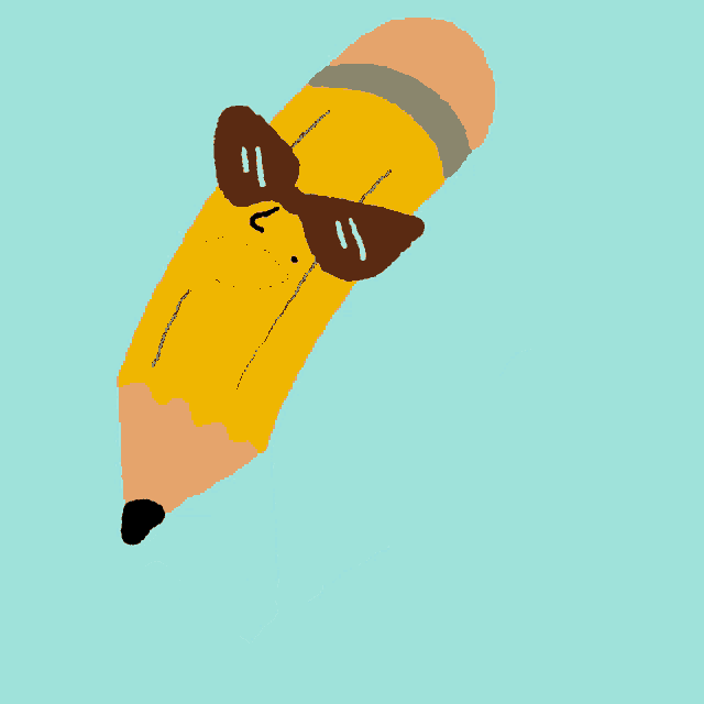 a cartoon of a pencil with a speech bubble that says voting cause mama didn 't raise no fool