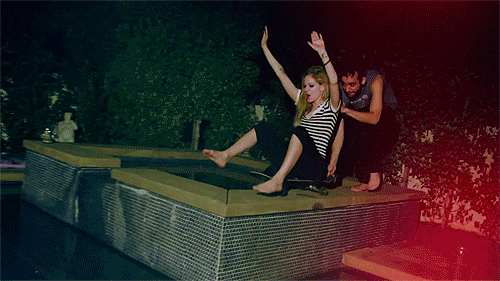K Then...Moving On.. GIF - Water Avril Lavgine GIFs