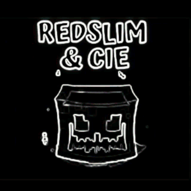 a neon sign that says red slim red slim red slim and cie