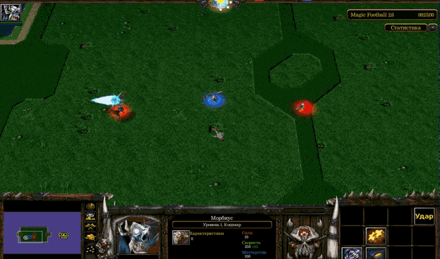 a screenshot of a video game that says magic porball 28 on the top right