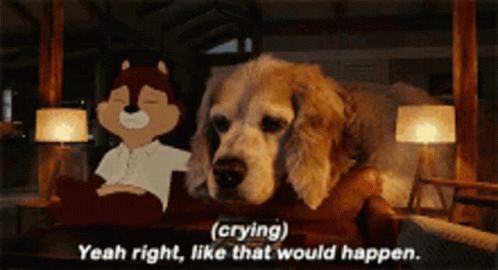 Chip Is Crying And I Was Crying A Little Bit When I Was Watching This Scene GIF - Chip Is Crying And I Was Crying A Little Bit When I Was Watching This Scene GIFs