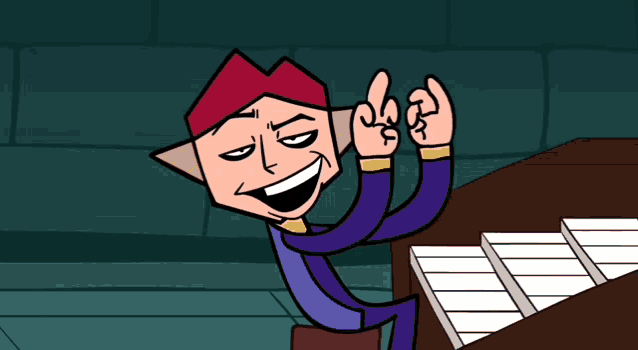 a cartoon of a man giving a thumbs up