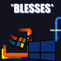a poster that says " blesses " with a cross on it
