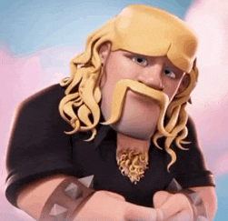 a cartoon character with long hair and a mustache is wearing a black shirt and a yellow hat .