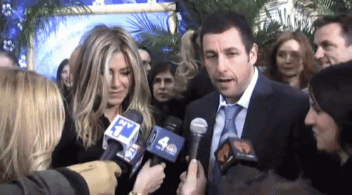 Big Reporter Is Big GIF - Just Go With It Jennifer Aniston Adam Sandler GIFs