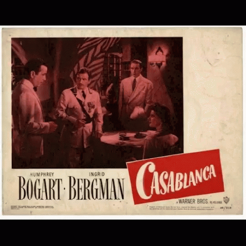 Casablanca Poster GIF - Casablanca Poster Movie GIFs
