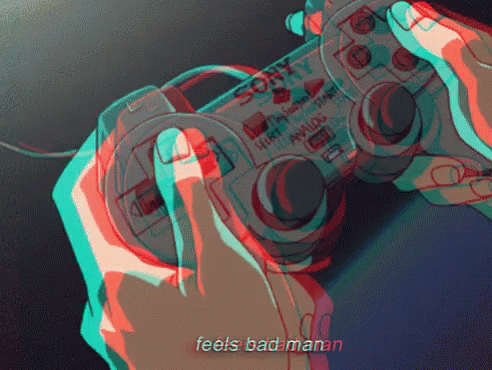 Playstation Feels Bad Man GIF - Playstation Feels Bad Man Anime GIFs
