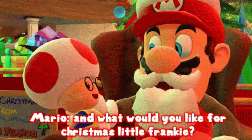 Smg4 Mario GIF - Smg4 Mario And What Would You Like For Christmas GIFs