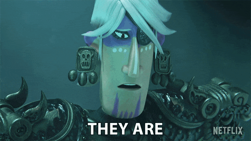 a cartoon character with the words in a better place netflix on the bottom