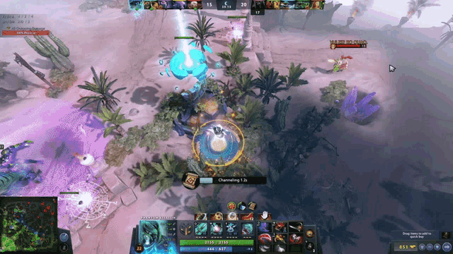 a screenshot of a video game with a purple circle that says charming 1